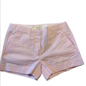 J CREW Girls Seersucker Shorts